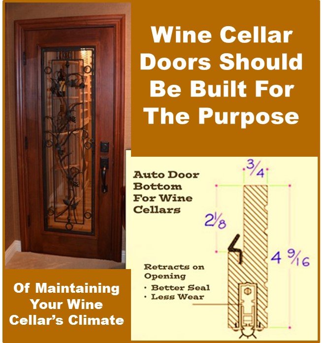 The wine cellars door should be part of the climate control system