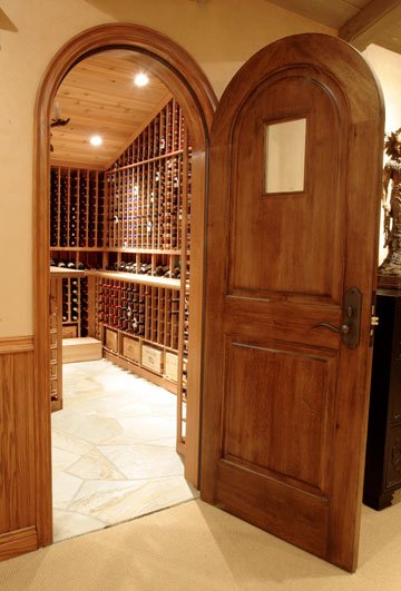 Wine Cellar Door and Lighting