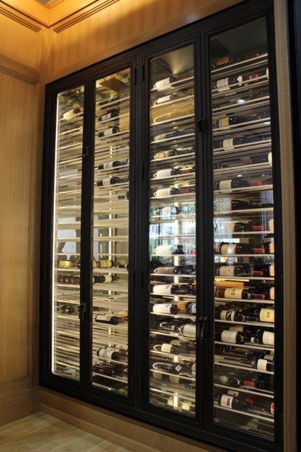 Island Hotel Wine Cabinet - Wine Cellar Cooling Services Miami in partnership with Vintage Cellars