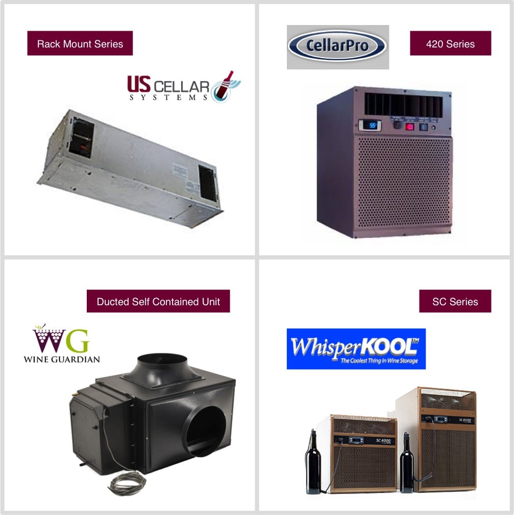 Wine cellar refrigeration system brands regularly recommended by Wine Cellar Cooling Services Miami