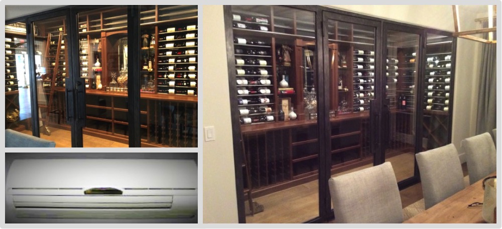 We installed the cooling unit on this amazing wine cellar in an Fort Lauderdale home.