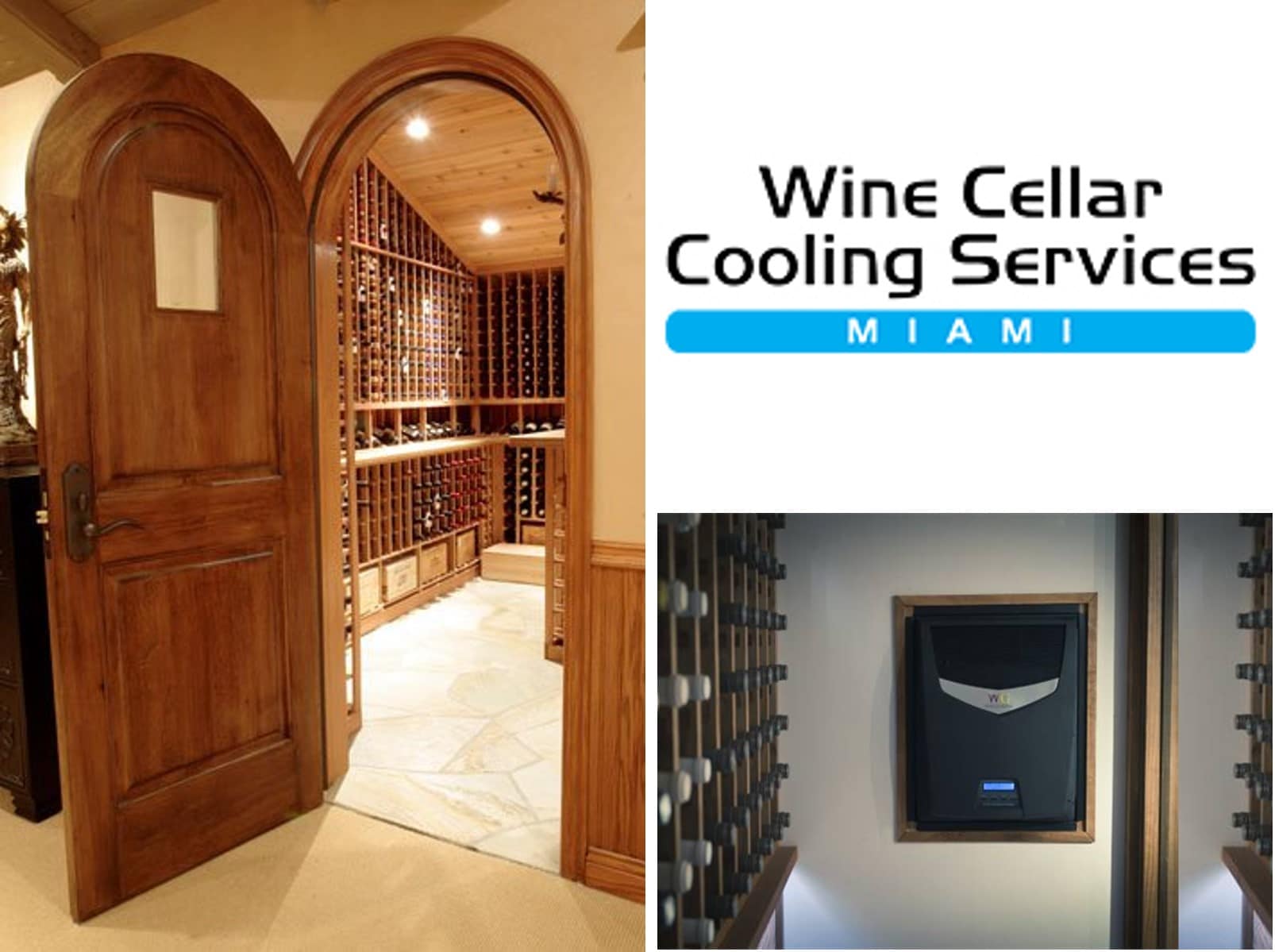 Residential Custom Wine Cellar Cooling Refrigeration Experts in Miami and Fort Lauderdale