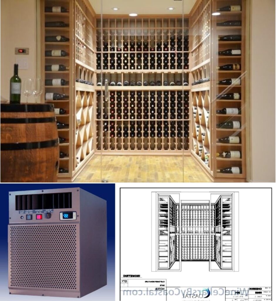 One of the Refrigerated Wine Cellars Equipped with a Reliable Wine Cooling System