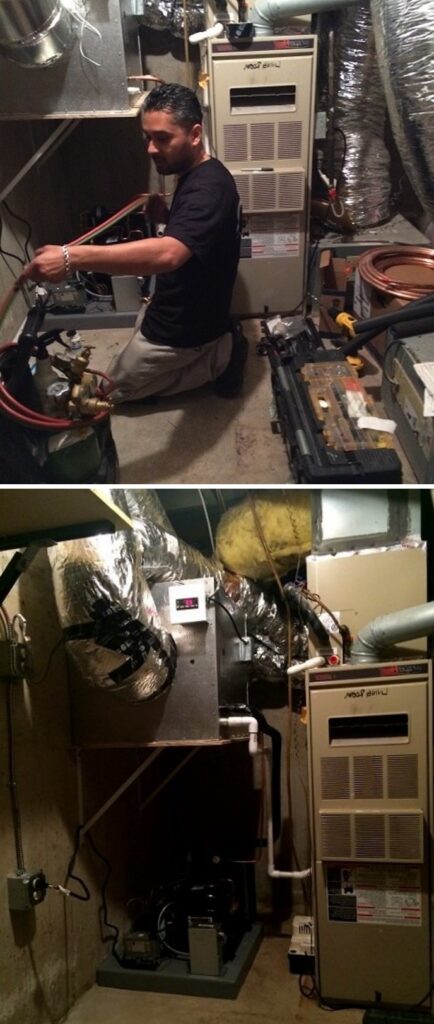 Freon Charging and Home Wine Cellar Cooling Unit Installation